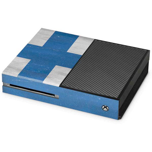 Finland Flag Distressed Xbox One Console Skin